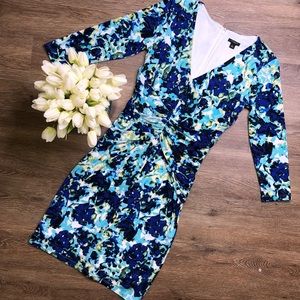 Floral  Ann Taylor Dress with sleeves